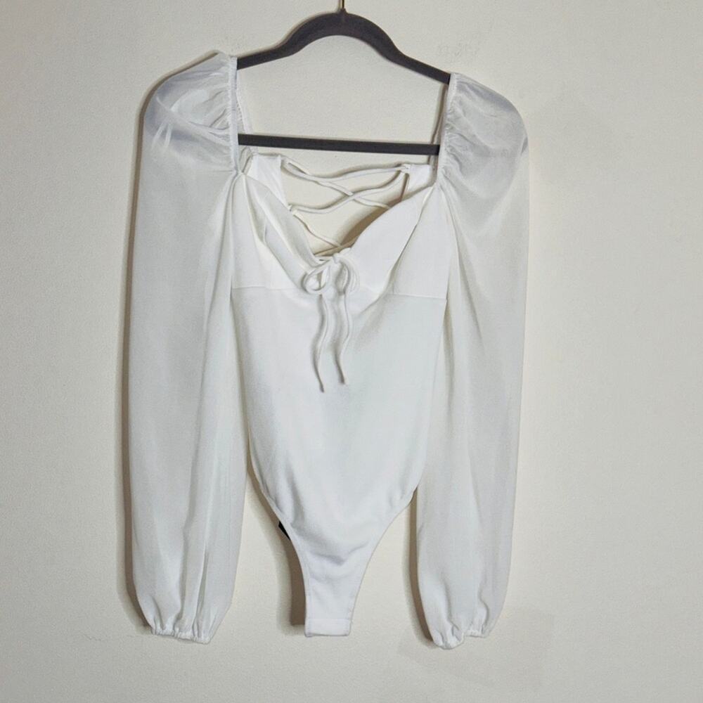 Lulu’s Women’s Lace Up Back Bodysuit Size M